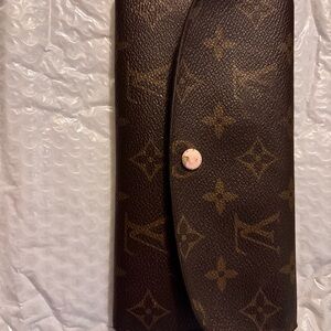 Louis Vuitton Pink and Brown Monogram Wallet